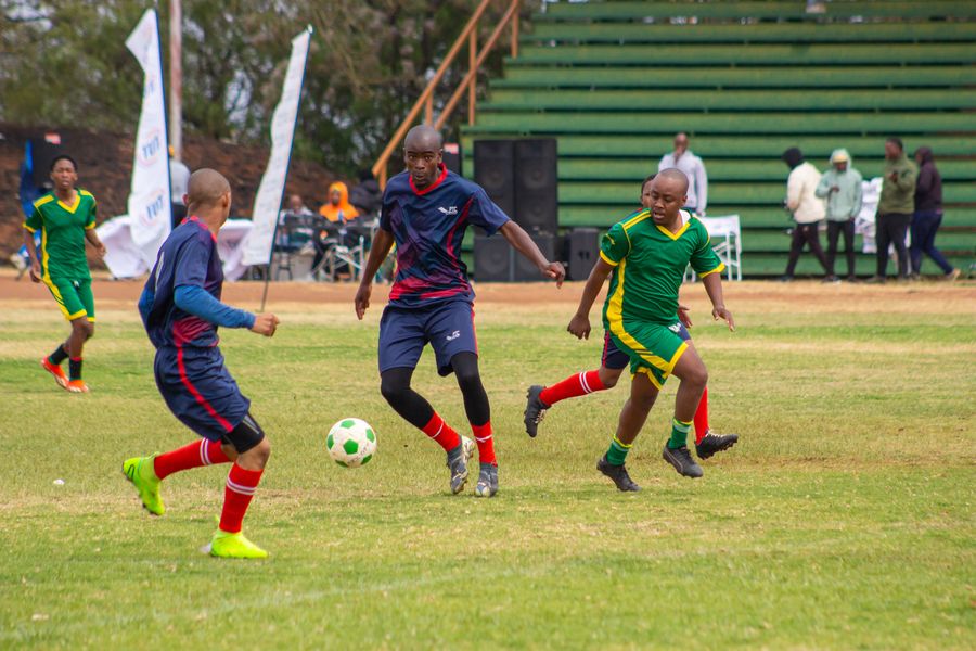 A community match in play
